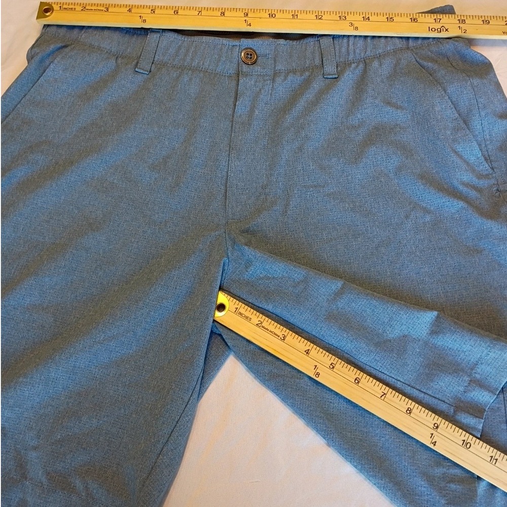 Under Armour Golf Shorts Men 38 Blue Excellent HeatGear Loose Fit Breathable